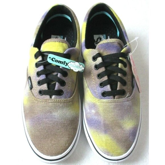 Vans Men\'s Comfycush Era Blotched Purple Tie Dye Corduroy Skate Shoes Sizes NEW main image 3
